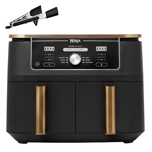 NINJA Foodi MAX Dual Zone Air Fryer, 2 Tiroirs, 9,5L,