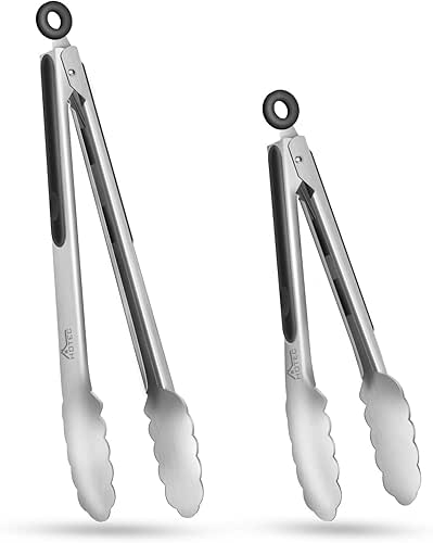 Hotec Pince Cuisine Inox, Pince de Cuisine en Acier Inoxydable
