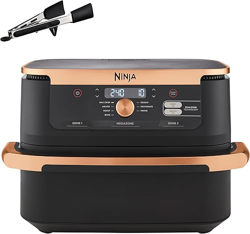 NINJA Foodi FlexDrawer Air Fryer, Dual Zone Avec Séparateur Amovible,