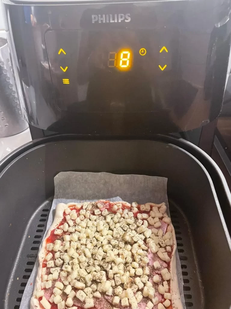 pizza-jambon-mozzarella-air-fryer